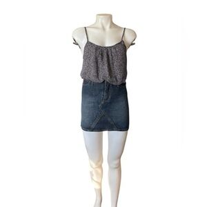 LOFT Black and White Spotted Camisole